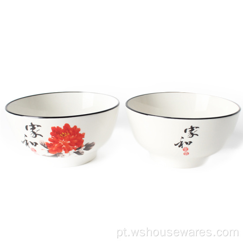 Novo Design Chinês Applique Bowl 5,5 polegadas